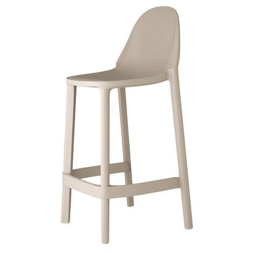Lot De 4 Tabourets Piu Hauteur 65 Cm - Taupe