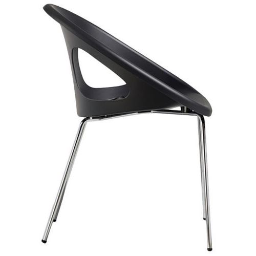 Lot De 2 Fauteuils Drop Anthracite - Chromé