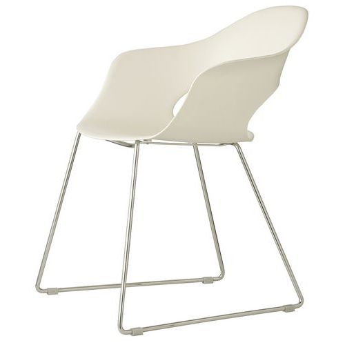 Lot De 2 Fauteuils Lady B Lin - Pied Luge Chromé