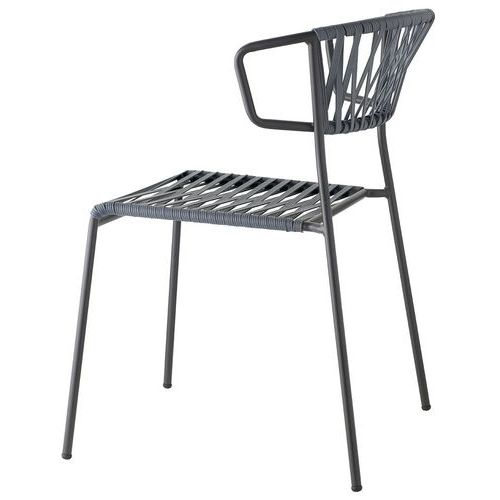 Fauteuils Lisa Club Corde Pvc Graphite - Peint Anthracite