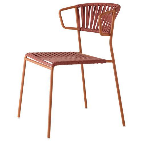 Fauteuils Lisa Club Corde Pvc Terracotta - Peint Terracotta