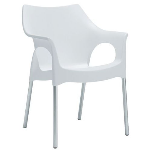 Lot De 4 Fauteuils Ola Lin/alu