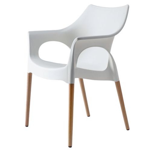 Lot De 4 Fauteuils Ola Lin/hêtre Naturel