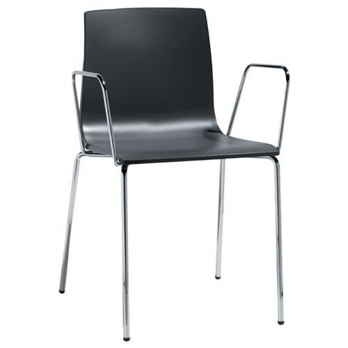 Lot De 2 Chaises Alice Avec Accoudoirs Anthracite