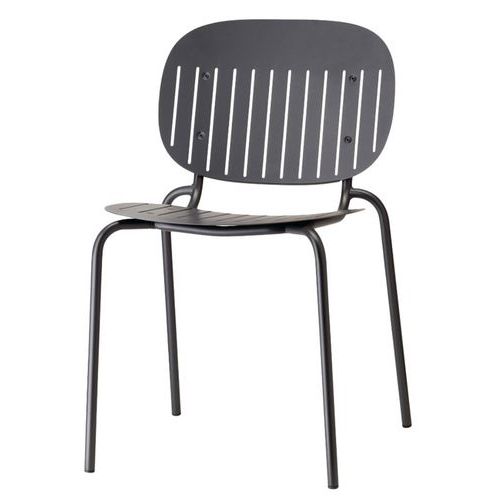 Lot De 2 Chaises Si-si Barcode 4 Pieds - Anthracite