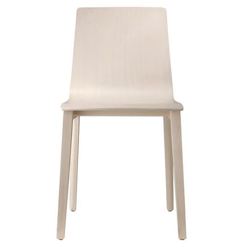 Lot De 2 Chaises Smilla Bois 4 Pieds - Hêtre Blanchi