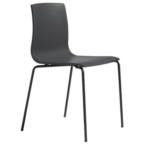 Lot De 4 Chaises Alice 4 Pieds Anthracite - Peint Anthracite