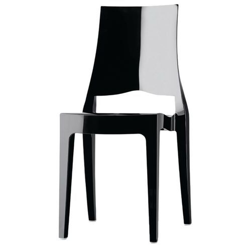 Lot De 4 Chaises Glenda 4 Pieds - Noir Brillant