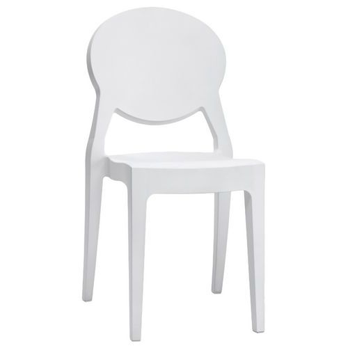 Lot De 4 Chaises Igloo 4 Pieds - Blanc Brillant