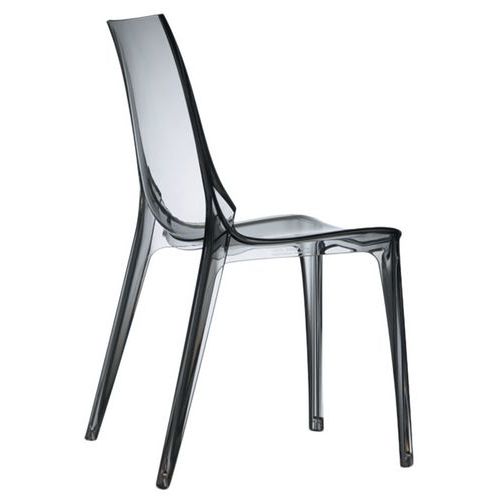 Lot De 4 Chaises Vanity 4 Pieds - Transparent Fumé