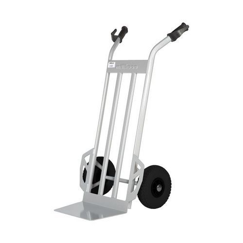 Diable Acier Tablier Surelevé - Roues Pneumatiques - Capacité 350 Kg