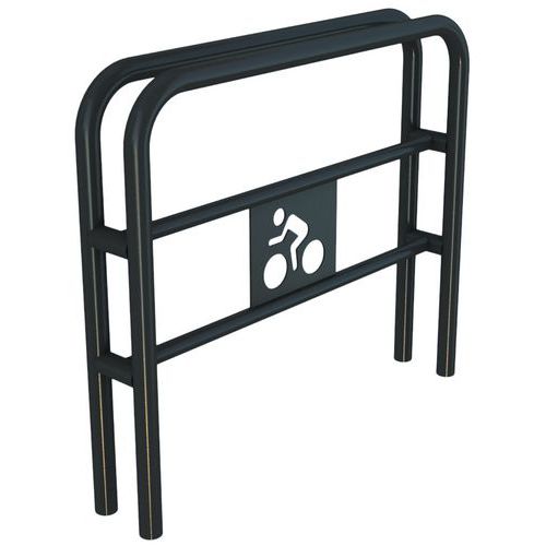 Freetness - Borne Vélo Extérieur Vert et Noir - Acier Galvanisé - 98 cm Longueur - 82.1 cm Hauteur - Robuste et Durable