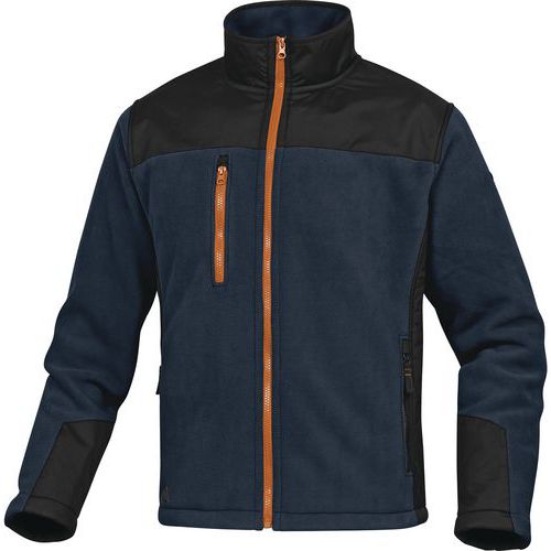 Delta Plus - Veste polaire Brighton2 Marine - Taille S - Laine polaire polyester 420g/m² - Confort et Protection
