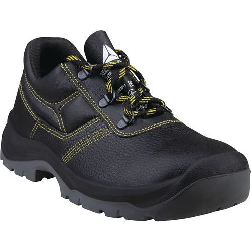 Delta Plus - Chaussures de sécurité basses JET3 S1P Noir - Pointure 37 - Cuir pigmenté, Anti-perforation, SRC