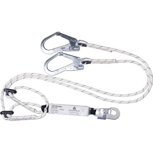 Antichute absorbeur d'énergie à double longe corde réglable 1,5 à 2 m + 1 am010 + 2 am022 Antichute absorbeur d'énergie à double longe corde réglable 1,5 à 2 m + 1 am010 + 2 am022
