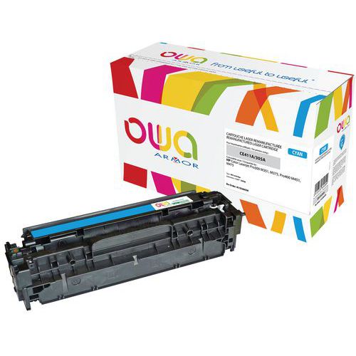 Toner reconditionné HP 305A Cyan - OWA Toner reconditionné HP 305A Cyan - OWA