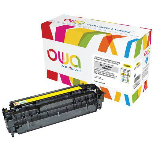 Toner Reconditionné Yellow Hp Cc532a - 2800 P