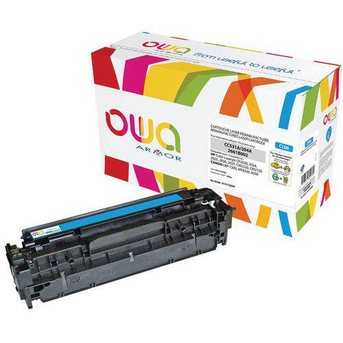 Toner Reconditionné Cyan Hp Cc531a - 2800 P