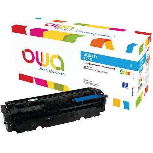 Toner Reconditionné Cyan Hp W2031x - 6000 P