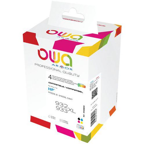 Encre Reconditionnée X 4 Color Hp 932/933xl - 1090p+3x1030p