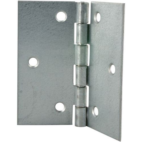 Cime - Charnière Carrée 60x60mm - Acier Zingué - Lot de 2 - Éco-responsable