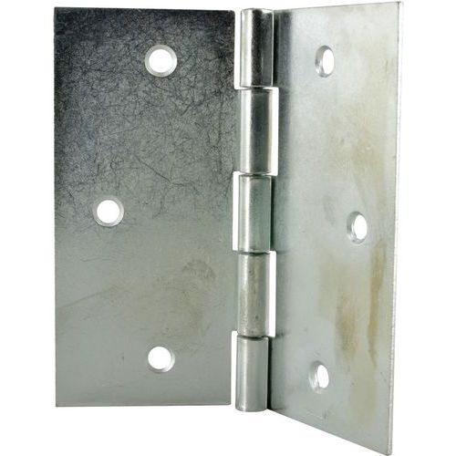 Cime - Charnière Carrée 90x90mm Acier Zingué - 1 Pièce - Éco-responsable