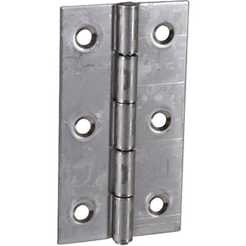 Cime - Charnière Rectangulaire Inox 70x40mm - Fixations Incluses - Éco-responsable