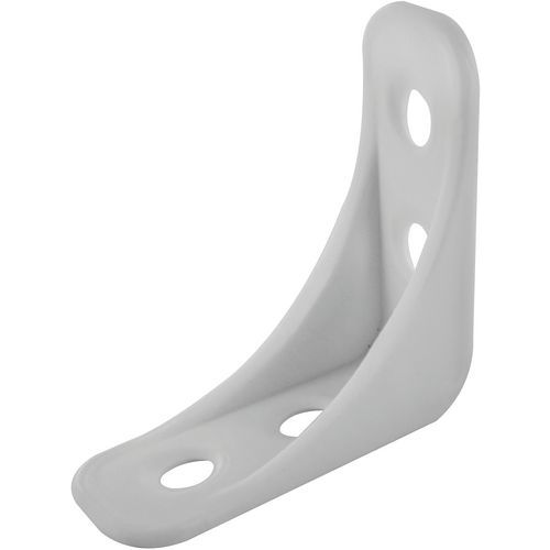 Cime - Équerre d'assemblage plastique blanc 40x40x16mm - Quincaillerie robuste et discrète