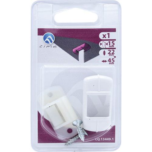 Lot de 4 - Guide Sangle À Galet -15mm- Plastique Blanc