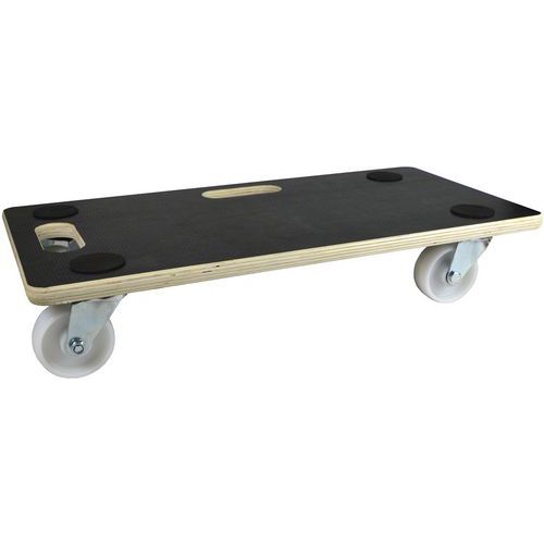 Cime - Support Roulant 580x115mm - Charge 200kg - Plateau Marron - Recyclable