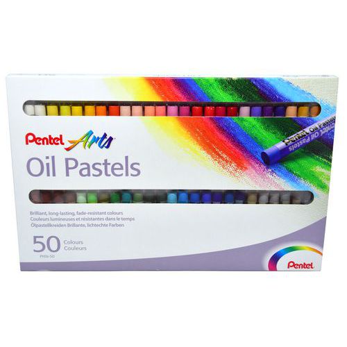 Boîte 50 pastels huile Pentel diam: 8 mm thumbnail image 1