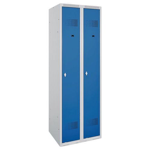 Vestiaire Ind. Pro. Prima Mor. 2 Col. S/socle Gris/ Bleu