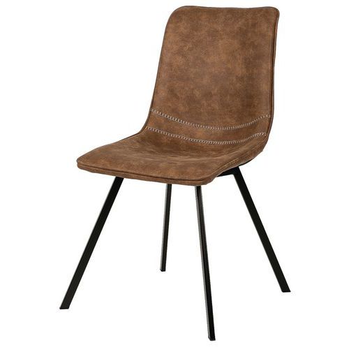 Chaise Berta Marron