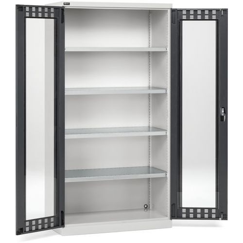 Armoire Portes Polycarbonate - 1023x555x2000 - Anthracite