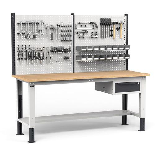 Etabli réglable Work Up - 2000x750x1675/2050 mm - Fami