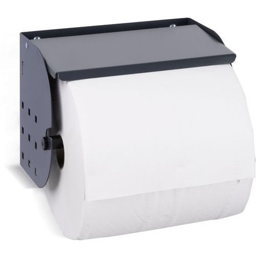 Fami - Porte-rouleau papier industriel Acier Anthracite - 297x275x270mm - Charge 5kg - Recyclable