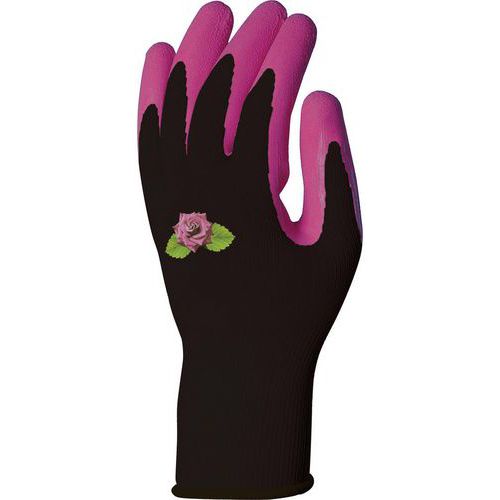 Gants De Manutention Pes Noir Latex Rose 7 - Dpvv733nr07