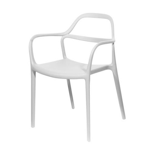 Meet By Paperflow - Chaise Nova Blanche - Empilable & Recyclable - 77 cm Hauteur - Design Moderne
