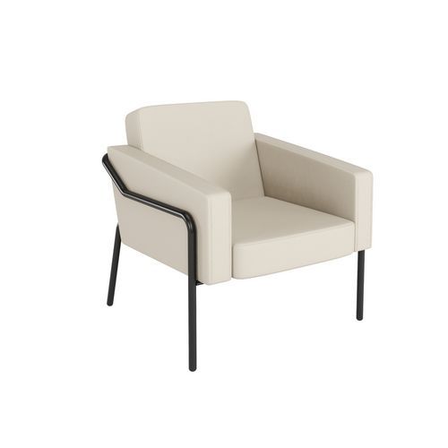 Fauteuil Similicuir Medso Classique - Taille L - Crème
