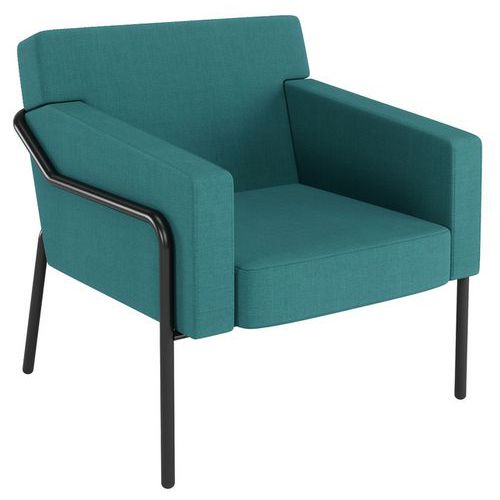 Meet By Paperflow - Fauteuil Medso T Intérieur - Bleu - Acier - Confort & Design