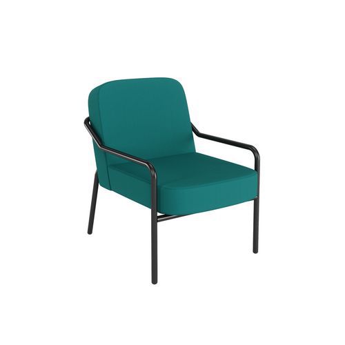 Meet By Paperflow - Fauteuil Medso Rond Extérieur - Taille M - Bleu - Confort & Design