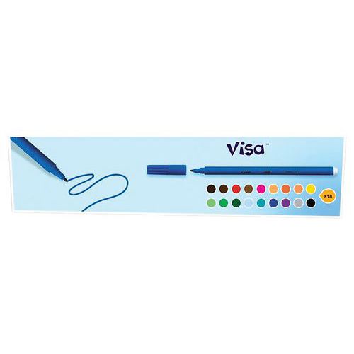 Feutre grosse pointe Visacolor Bic (Boîte de 12) - vert clair thumbnail image 1