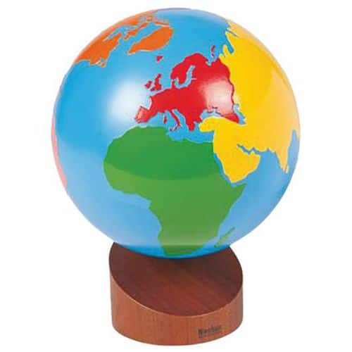 Globe des continents colorés thumbnail image 1