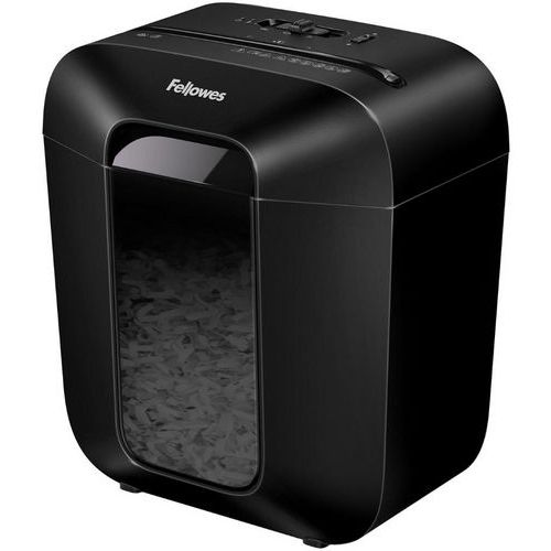 Fellowes - Destructeur de documents Powershred LX25 - Coupe croisée P-4 - 6 feuilles - 11.5L - Noir