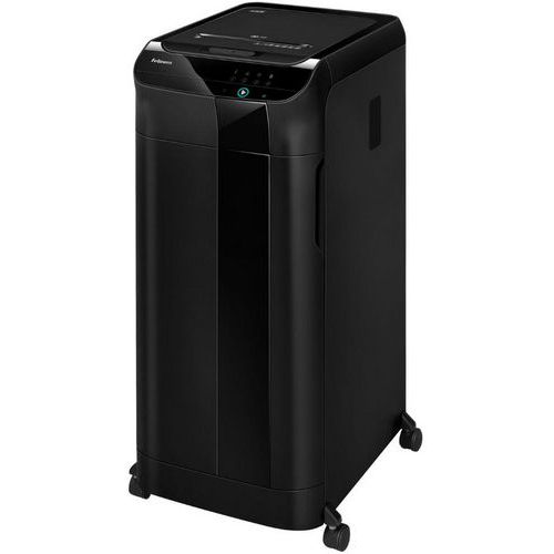 Fellowes - Destructeur Automax 350C - Coupe Croisée P-4 - Chargement Automatique 350 Feuilles - Bureau Partagé