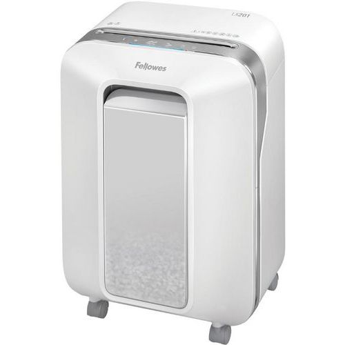 Fellowes - Destructeur de documents LX 201 Coupe Micro P5 - Sécurité P-5 - 11 feuilles - 22L