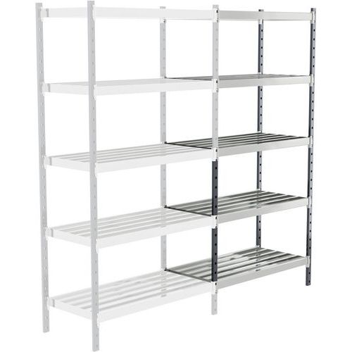 Manorga - Rayonnage de rétention Combi-Flip - 5 niveaux 2000x1000x500mm - 21L/niveau - 70kg/tablette - Acier époxy