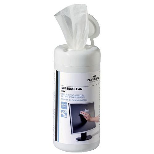 Durable 100 Boîte Distributrice De 100 Lingettes Screenclean Box - Durable