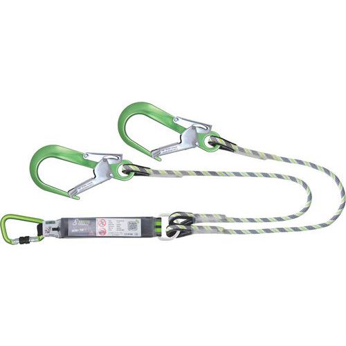 Longe Double Absorbeur D'énergie Corde 15m Arête Vive