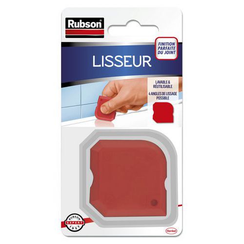 Rubson - Outil Lisseur de Joint Rouge - Pour finitions parfaites